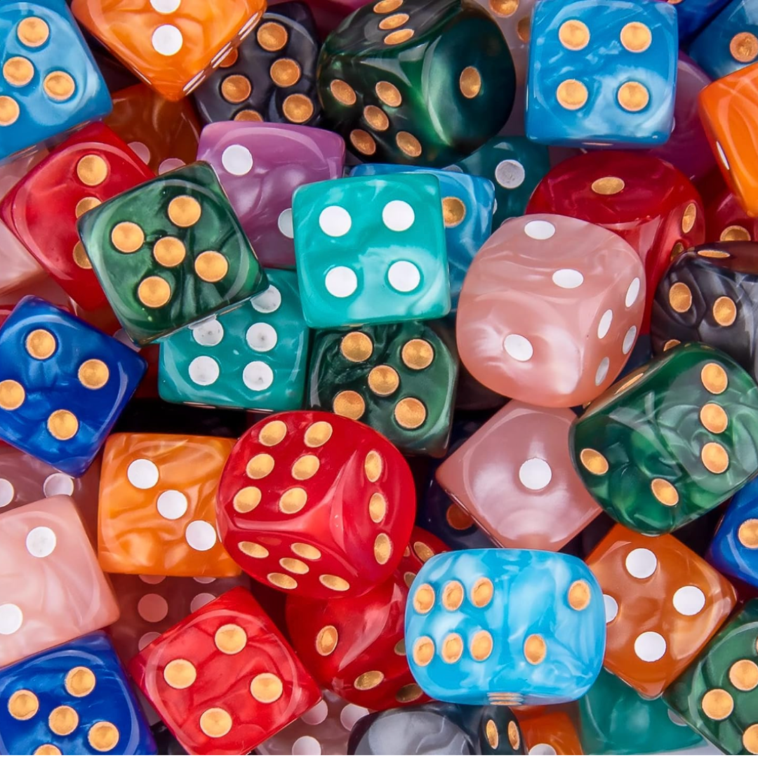 Dangly Dice Earrings (3 Dice)