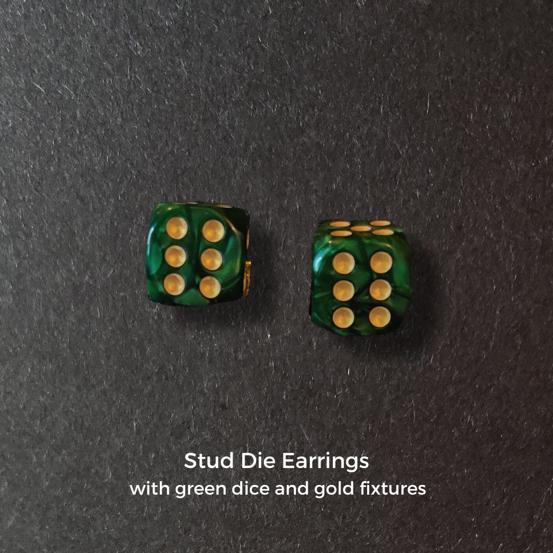 Dice Stud Earrings (One Dice)