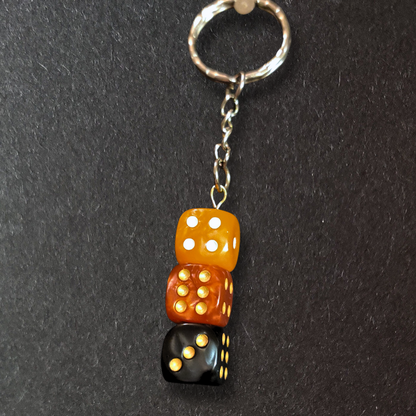 Dangly Dice Keyring (3 Dice)