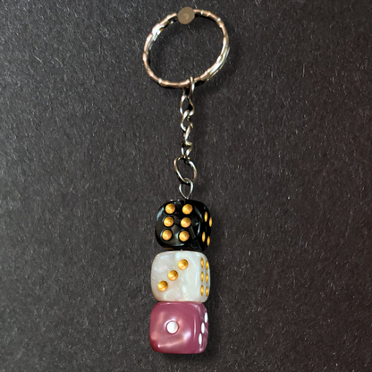 Dangly Dice Keyring (3 Dice)