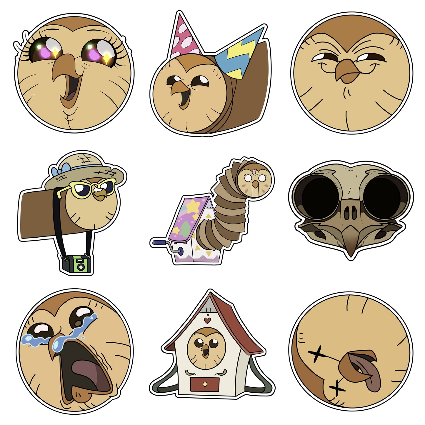 Hooty Stickers