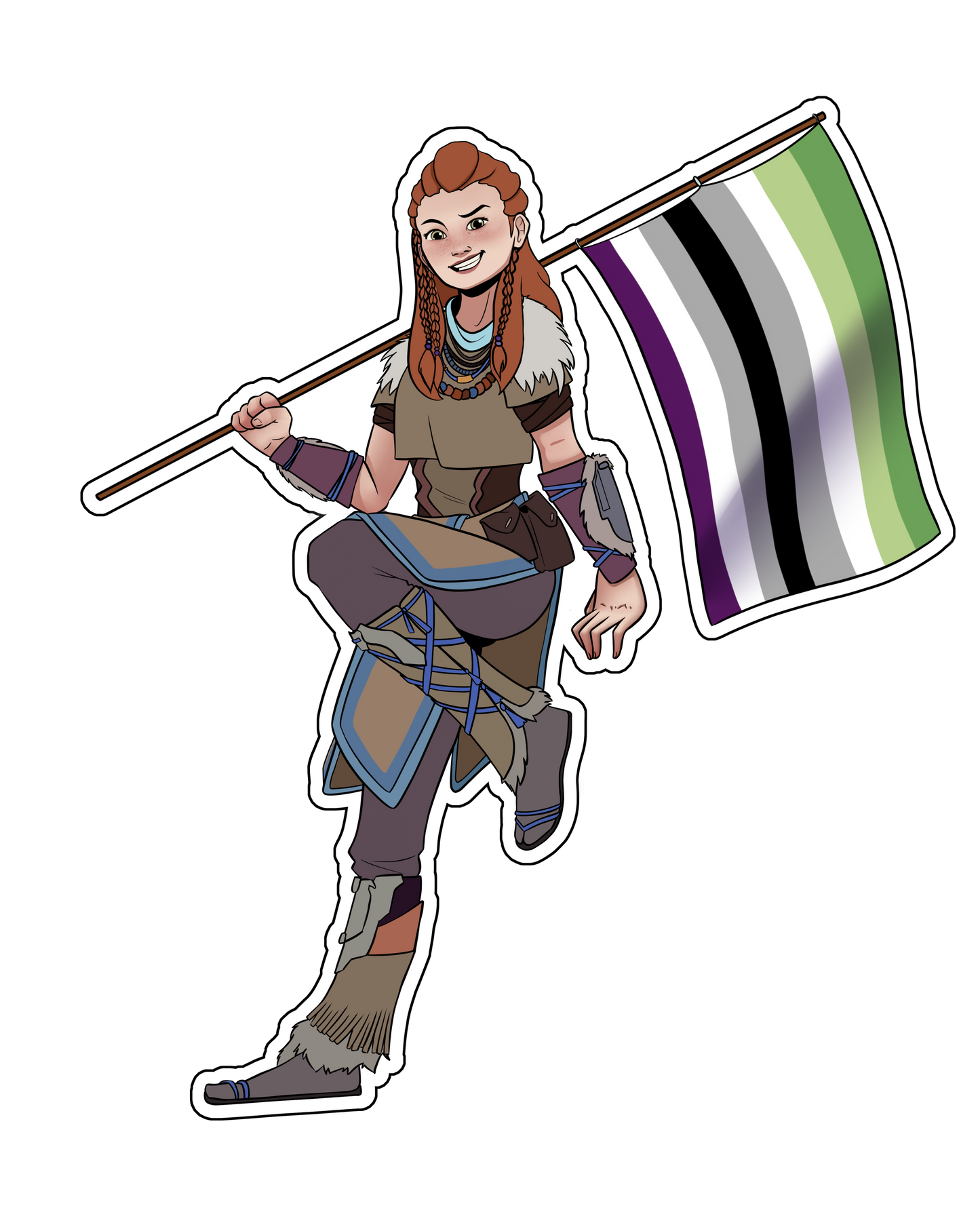 Pride Flag Aloy (Gay-loy) Sticker