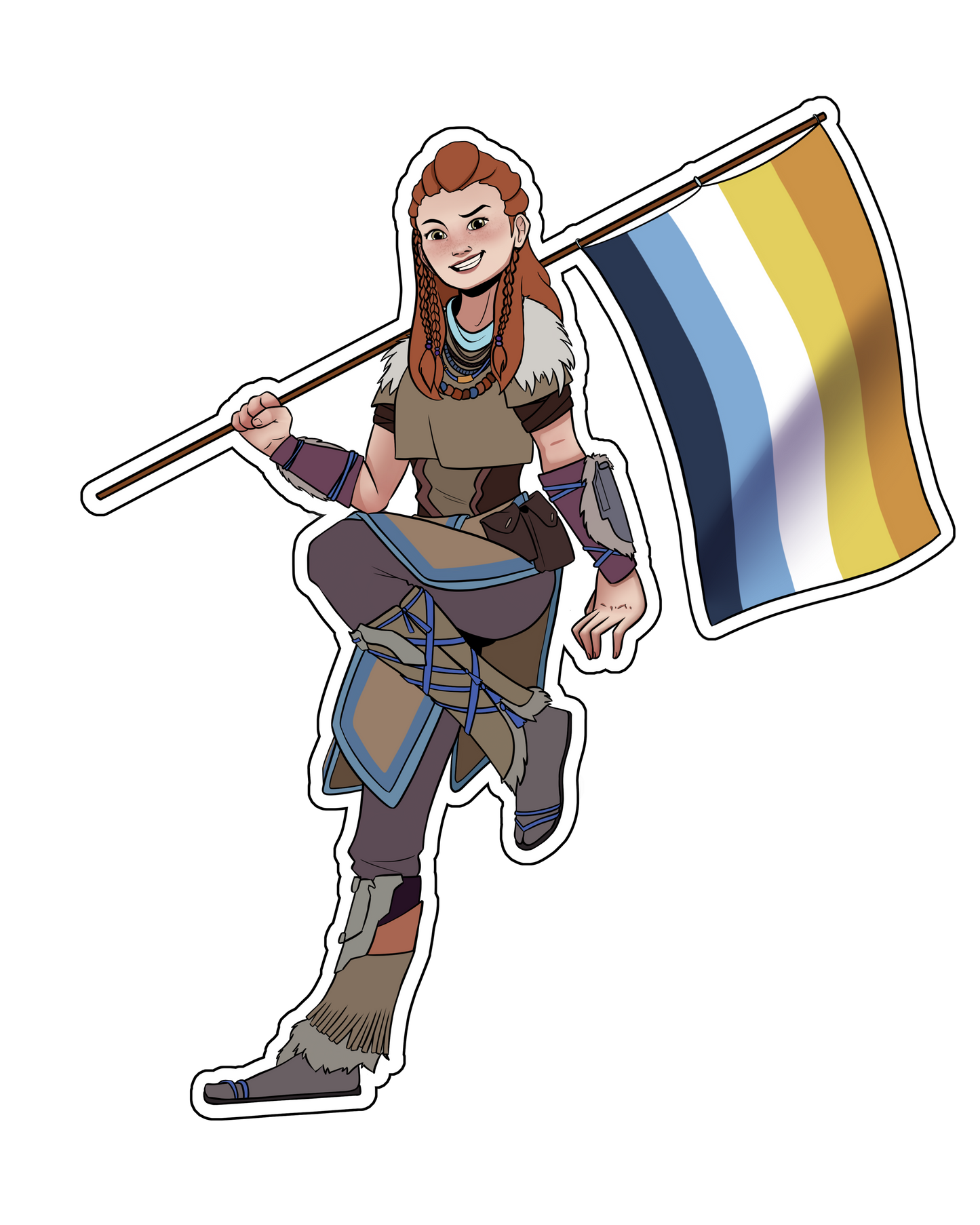 Pride Flag Aloy (Gay-loy) Sticker