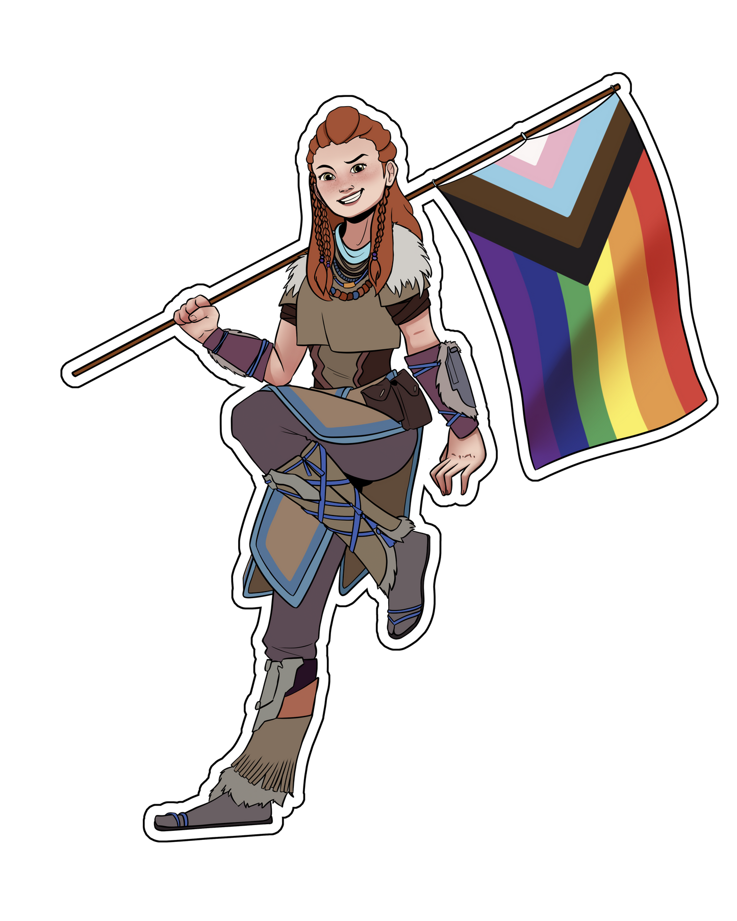 Pride Flag Aloy (Gay-loy) Sticker