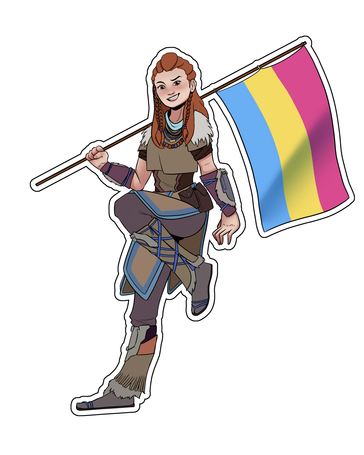 Pride Flag Aloy (Gay-loy) Sticker