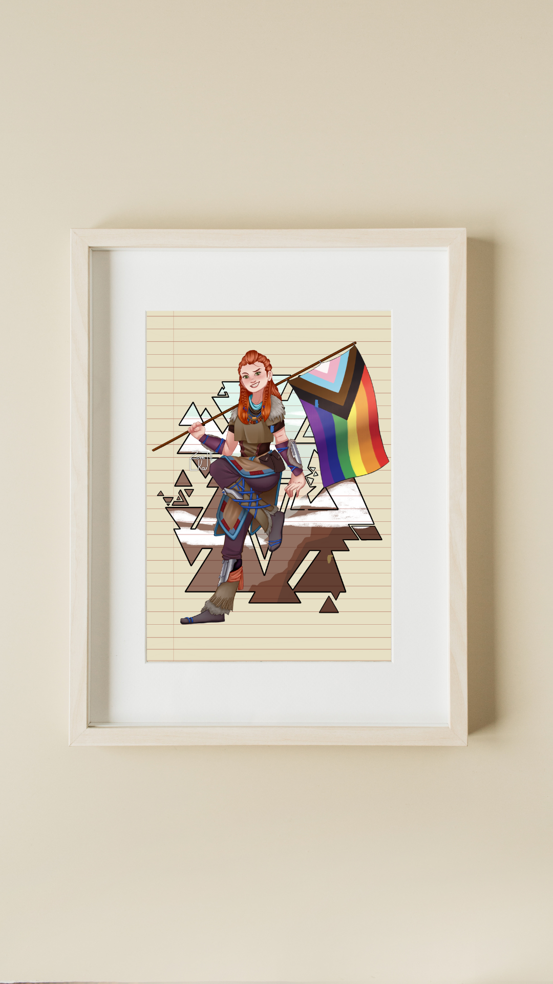 Pride Flag Aloy (Gay-loy) (Horizon Zero Dawn)